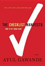 The Checklist Manifesto