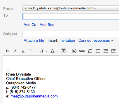 Canned Responses in Email