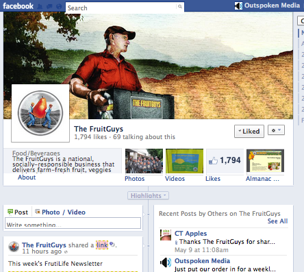 The FruitGuys Facebook Page