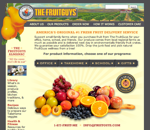 The FruitGuys Web site