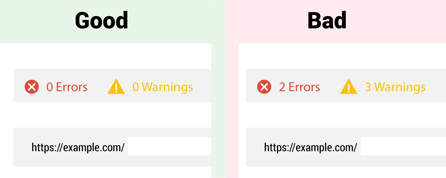 warnings and errors